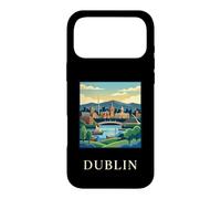 Dublin Ireland Coast Riverfront Retro Travel Graphic Case for iPhone 17 Pro Max