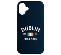 Dublin Ireland Est. 988 Irish Flag Souvenir Case for iPhone 16 Plus