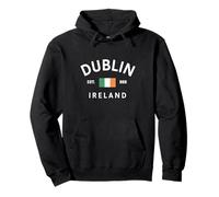 Dublin Ireland Est. 988 Irish Flag Souvenir Pullover Hoodie