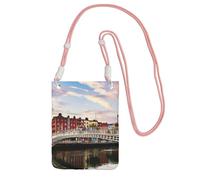 Dublin Ireland Ha Penny Bridge River Print Crossbody Bag For Women, Mini Phone Purses, Cute Phone Wallet, For Hiking Travel Gift