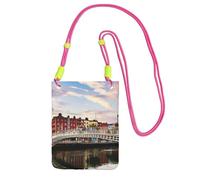 Dublin Ireland Ha Penny Bridge River Print Crossbody Bag For Women, Mini Phone Purses, Cute Phone Wallet, For Hiking Travel Gift