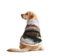 Dublin Ireland Ha Penny Bridge River Print Dog Outfit Sleeveles, Funny Pet Dog Clothes Machine Washable Shirt Vest For Medium Large Dogs