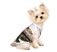 Dublin Ireland Ha Penny Bridge River print Dog Shirts for Small Dogs Stretchy T-Shirts Lightweight Tank Top Sleeveless Striped Vest