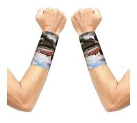 Dublin Ireland Ha Penny Bridge River Print Soft Wrist Cuff Wrist Wrap Sports Wristband For Men Women