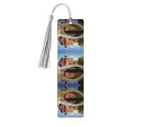 Dublin Ireland Ha Penny Bridge River Print Wooden Bookmarks Tassel Bookmark Book Marks Reading Accessories,for Book Lovers Teachers
