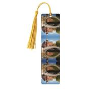Dublin Ireland Ha Penny Bridge River Print Wooden Bookmarks Tassel Bookmark Book Marks Reading Accessories,for Book Lovers Teachers