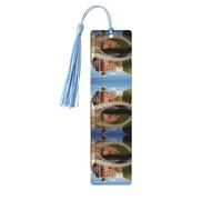 Dublin Ireland Ha Penny Bridge River Print Wooden Bookmarks Tassel Bookmark Book Marks Reading Accessories,for Book Lovers Teachers