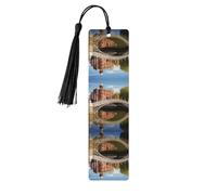 Dublin Ireland Ha Penny Bridge River Print Wooden Bookmarks Tassel Bookmark Book Marks Reading Accessories,for Book Lovers Teachers