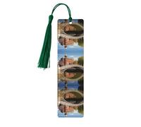 Dublin Ireland Ha Penny Bridge River Print Wooden Bookmarks Tassel Bookmark Book Marks Reading Accessories,for Book Lovers Teachers