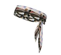 Dublin Ireland Ha Penny Bridge River Printing 1 Pieces Headband Hair Band Unisex Dry Head Tie Sport Band For Basketball Running Tennis