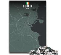 Dublin Ireland Map Puzzles 2000 Pieces for Adults, for And 14 Years And over Brainteaser Family Games Christmas Birthday Gifts 2000pcs(70x100cm)