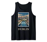 Dublin Ireland River Liffey Vintage Travel Celtic Artwork Tank Top