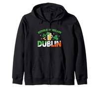 Dublin Ireland St. Patricks Day Celebration Vintage Zip Hoodie