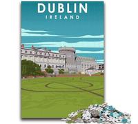Dublin Ireland Travel Art Puzzles for Adults 1000 Pieces, Toys Educational Games Stress Relieving Secret Santa Gifts for And Age 14 1000pcs(50x75cm)