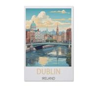 Dublin Ireland,Vintage Metal Sign Kitchen Bathroom Office Bar Coffee Garage Cave Home Living Wall Decor(20x30cm)8x12 inch-AB86