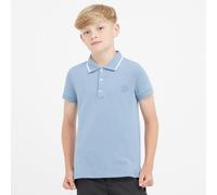 Dublin Kids' Cotton Pique Short Sleeved Polo - Blue, Blue