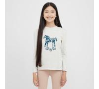 Dublin Kids' Poppy Puff T-Shirt - White Marle/Nordic Pony, White Marle/Nordic Pony