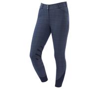 Dublin Ladies Prime Gel Knee Patch Breeches - Navy Check - Size: 36" Waist