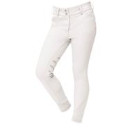 Dublin Ladies Prime Gel Knee Patch Breeches - White - Size: 26" Waist