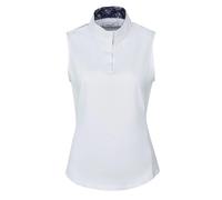 Dublin Ladies Ria Sleeveless Competition Shirt - White/Navy