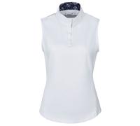 Dublin Ladies Ria Sleeveless Competition Shirt - Womens Horse Riding Shirts - White - Size: X Small