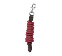 Dublin Leather Rope 2m Lead - Burgundy/Brown