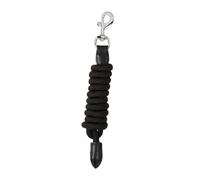 Dublin Leather Rope Lead, Black, 2m