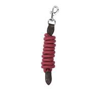 Dublin Leather Rope Lead, Burgundy/Brown, 2m