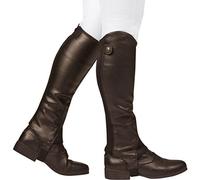 (Adults Small, Brown) Dublin Mens Fusion Leather Half Chaps