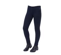 Dublin Navy 26in Mid Rise Pull On Jodhpurs with Self Fabric Knee Patch