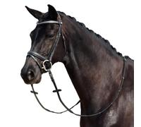 Dublin Padded Comfort Crown Crystal Flash Bridle, Black, Full