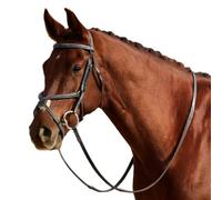 Dublin Padded Mono Crown Fancy Stitch Grackle Bridle, Brown, Full