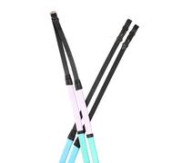 Dublin Pastel Rainbow Reins Black/Multi - 48"