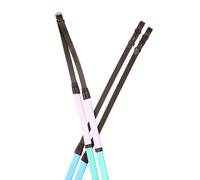 Dublin Pastel Rainbow Reins Brown/Multi - 54"