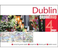 Dublin PopOut Map - pocket size, pop up map of Dublin city centre