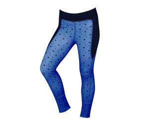 Dublin Printed Cool It Everyday Riding Tights Navy Stars Childs - Size 8/23"