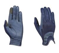 Dublin Pull On Glitter Mesh Back Riding Gloves, Navy, Small/6