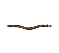 Dublin Rock Crystal Browband, Brown, Full