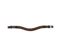 Dublin Rock Crystal Browband Brown - Full