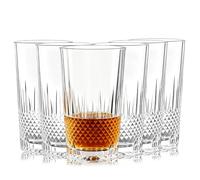 Dublin Series Highball Glasses Set of 6 8.4oz Multi-Purpose Drinking Glasses Ideal for Wine Whiskey Cocktails Bourbon Juices Perfect for Home Bar or Party Use