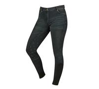 Dublin Shona Full Grip Silicone Print Denim Breeches, Ash, Ladies 8/26"
