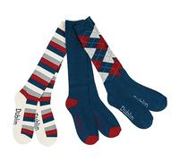 Dublin 3 Pack of Socks - Navy/Red/White - One Size