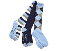 Dublin Socks 3 Pack, Navy/Sky, One Size