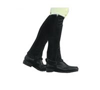 Dublin Womens Suede Half Chaps II Black