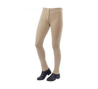 Dublin Supa Fit Zip Up Knee Patch Jodhpurs - Beige - 24 Inches