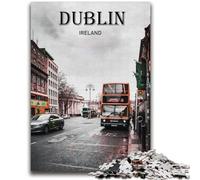 Dublin Travel Art Jigsaws 2000 Pieces for Adults,Staycation Kill Time Every Piece Is Unique - Challenging Family Fun Game (70X100cm)