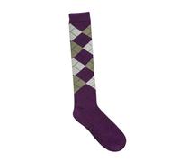 (One Size, Purple/Ash) Dublin Unisex Argyle Socks