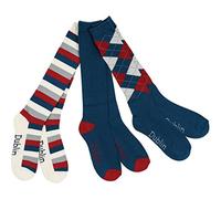 Dublin Unisex Socks (Pack Of 3) (One Size) (Navy/Red/White)