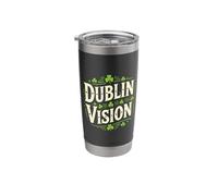 Dublin Vision Vintage Irish Pride Graphic Stainless Steel Insulated Tumbler
