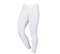 (Ladies 16/34 inch, White) Dublin Performance Cool-It Gel Riding Tights